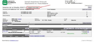 Cómo transferir una estadía de un cliente a otro.
